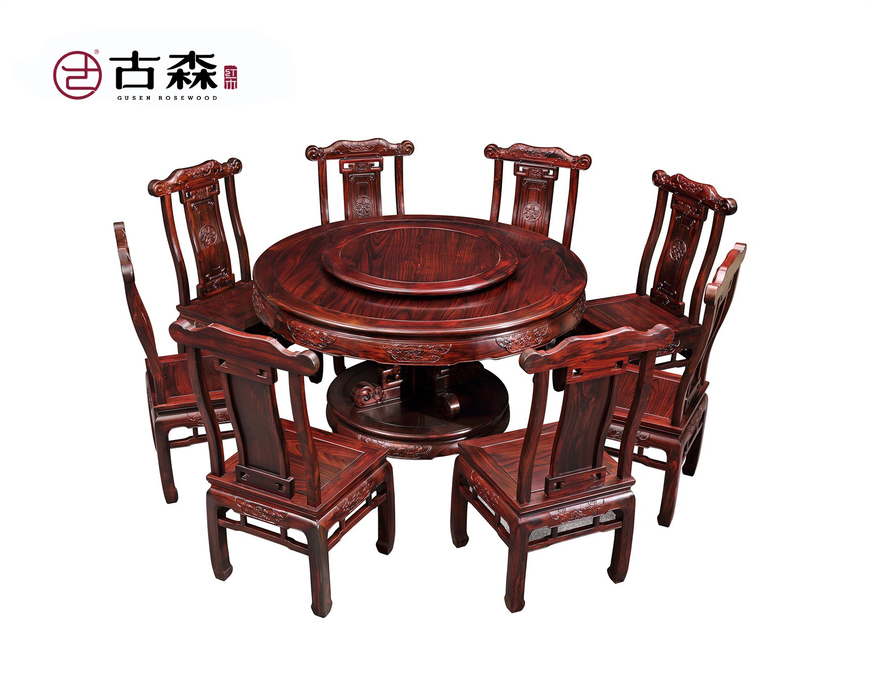 古森紅木——《古韻悠揚(yáng)圓臺》 古森紅木——《古韻悠揚(yáng)圓臺》