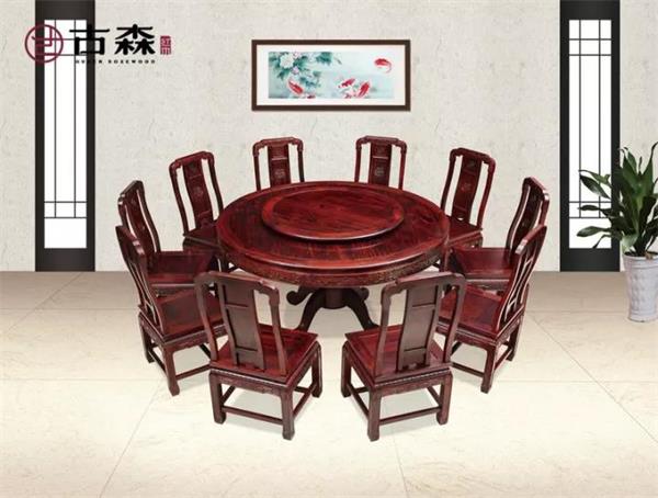 古森紅木《國(guó)色天香圓臺(tái)》